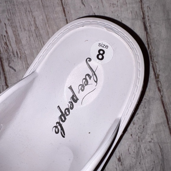 Free People Karlie Buckle Clogs in white 8 - Picture 3 of 8